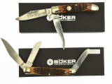 Lot #464 - Lot of (2) Boker Knives to include:  (1) Boker Traditional Series Copperhead Brown B