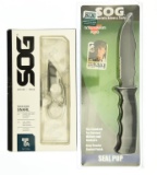 Lot #509 - Lot of (2) Knives to include:  (1) SOG Seal Pup, SOG Snarl