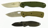 Lot #516 - Lot of (3) Knives to include:  (1) Ontario Knife Co. Model 1 AUS-8, (1) Buck Vantage