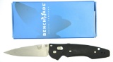 Lot #520 - Benchmade 477 Osborne LG Emissary AXA, S30V AL knife. Blue Class in box. Osborne Des