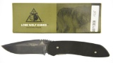 Lot #523 - Lone Wolf LC24280-PLN Folding Knife In Box. Blade Length:  3.3 in., Overall Length: 