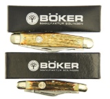 Lot #541 - Lot of (2) Boker Knives to include:  (1) Medium Stockman Stag Knife in Box - Type: 