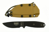 Lot #545 - ESEE Knives ESEE-3MIL-P-BLK Fixed Blade Knife in Package. Plain Edge, Black G10 Hand