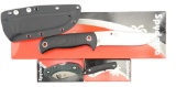 Lot #553 - Lot of (2) Spyderco Knives to include:  FB33GP Bradley Bowie, C189PBK Roadie, C28PGR
