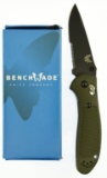 Lot #574 - Benchmade 551SBKOB Griptilian Knife. Blue Class in Box. Features Lanyard hole and a