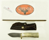 Lot #58 - Silver Stag Crown Twist Elk Stick Knife in Box Specs: ,  Overall Length:  8.5