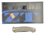 Lot #593 - Zero Tolerance 0450 Dmitry Sinkevich Flipper Folding knife in Box.  Blade Length:  3
