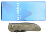 Lot #595 - Benchmade 551BKOB Griptilian Knife. Blue Class in Box. Features Lanyard hole and a s
