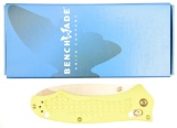 Lot #597 - Benchmade 111SH2O-YEL Dive Knife. 0796/1000 First Production. Blue Class in Box. Fea