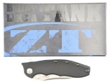 Lot #598 - Zero Tolerance Hinderer 0562 Flipper Folding Knife with Box. Blade Length:  3.5 in.,