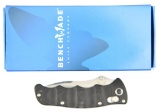Lot #603 - Benchmade 484 Nakamura M390 G10 Knife. Blue Class in box. Features AXIS locking mech