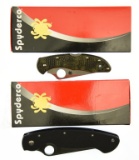 Lot #606 - Lot of (2) Spyderco Knives to include: C11ZFPGR, C36GPE