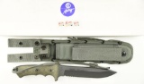 Lot #61 - Chris Reeve Green Beret Fixed blade knife in Box with P/W. Overall Length:  10.875