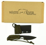 Lot #64 - White River M1 Backpacker - Black Ionbond Coated Knife In Box Specifications:  Blade