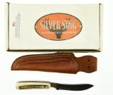 Lot #65 - Silver Stag Slab Series Bullnose Slab Knife in Box (BNS3.5) - An excellent game proce