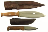 Lot #667 - Lot of (2) Condor Knives to include:  Matt Graham Primitive Bush Knife in leather sh