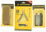 Lot #675 - (1) Leatherman Style PS tool, (1) Leatherman XL Brown Sheath, (1)Leatherman Bit Kit
