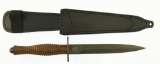 Lot #708 - Lot #708 -Fox Knives FX-592 W Fairbairn Sykes Combat Dagger Knife PVD Walnut, Blade