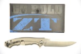 Lot #75 - Zero Tolerance 0452CF Dmitry Sinkevich Flipper Folding Knife in Box. Blade Length:  4