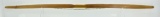  Lot #760 - 65” Oak long bow signed S. Smith with 50lb draw 2001