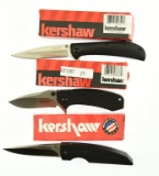 Lot #79 - 3 Kershaw Folding Knives:  2330, 3550 & 1555. 2330 AM-4 Assisted Flipper 3.5