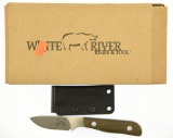 Lot #80 - White River Scout Knife in Box Specifications: Blade Length:  2.5