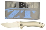 Lot #84 - Zero Tolerance Les George 0920 Flipper Folding Knife in Box. Blade Length:  3.90