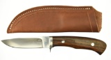 Lot #98 - Larry Page LPK-DP82DI Hunter Fixed blade knife in Box. Type:  Fixed, Blade:  Drop Poi