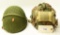 Lot #1142 - (2) Contemporary US Military Helmet both with liners one with netting and first  ai