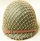 Lot #1145A - Military Helmet with Liner and exterior netting