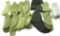Lot #1258 - Large lot of socks to include (11) pairs of green US military socks-size large,  (3