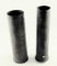 Lot #1477 - (2) Large artillery casings. One is marked 105MM M14 LOT IVI-I-48 1968 and the  oth
