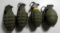 Lot #819 - (2) Deactivated military grenades. Pineapple example is marked RFX.