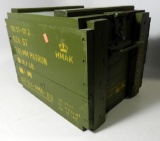 Lot #1012 - Sealed crate of 624 (+/-) rounds of Danish M2 Ball ammo. The rounds are in 8  round