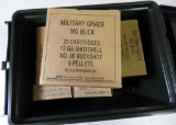Lot #1066 - 130 (+/-) rounds of Olin Corporation Military 12 Gauge 00 Buckshot. Include 4  boxe