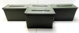 Lot #1082 - (4) Military ammo cans. Each can measures 11 7/8” in length, 6 1/8” in width,  and