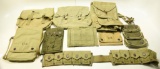 Lot #1133 - Large lot of military related bags mostly done in canvas. Some bags are marked  US.