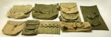 Lot #1133a -  Lot of military related bags and pouches to include green canvas bag with US  mar