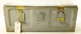 Lot #1149 - Large military ammunition container for 4 unassembled rockets. Measures 29” in  len