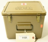 Lot #1151 - US Army First Aid Kit. 6545-00-116-1410. Box is completely full and  nothing looks