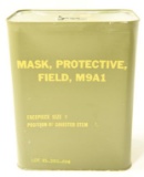 Lot #1152 - Sealed military Protective Field M9A1 Gas mask. Lot BS-280-494. Has never been  ope