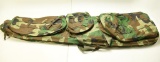 Lot #1169 - Multi camo 48” rifle case with 3 side pouches.