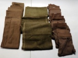Lot #1206 - Lot of US military related clothing to include (9) brown underwear briefs size  36,