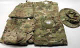 Lot #1245 - Multi camo clothing and accessories lot to include sun hat size 7 ¼”, (2) size  lar