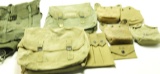 Lot #1264 - Lot of military related bags and carriers to include (4) canteens carriers,  magazi