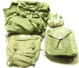 Lot #1265 - Lot of military related bags and carriers to include insulated canteen  carrier, (4