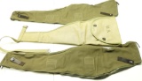 Lot #1270 - (3) Military style canvas rifle cases. One has US marking and is stamped MILL  TEX