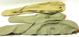 Lot #1271 - (3) Military style canvas rifle cases. Two have US markings. Largest measures  46”,