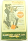 Lot #1342 - Sealed Remington .22 Ammunition & Playing Cards collectors tin set. Includes  400 r