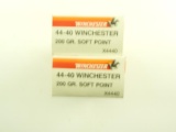 Lot #1349 - 96 (+/-) rounds of Winchester .44-40 Winchester 200 Gr. Soft Points w/ 4  extra cas